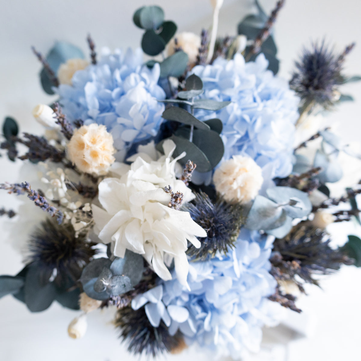 Blue Serenity | Blue & White Hydrangea Bridal Bouquet