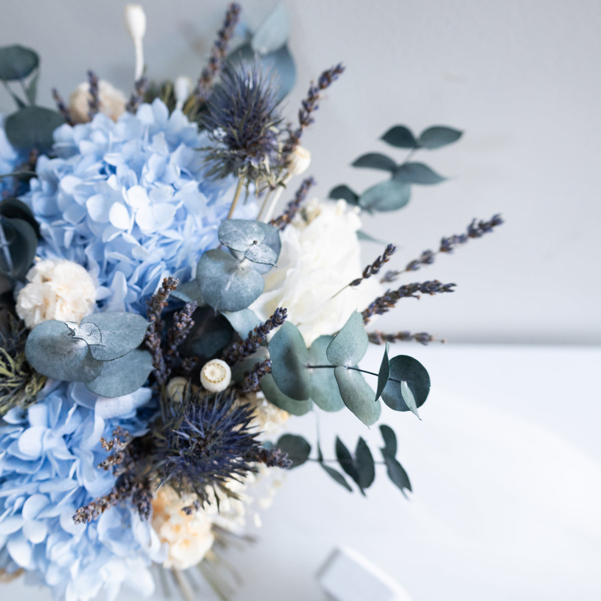 Blue Serenity | Blue & White Hydrangea Bridal Bouquet