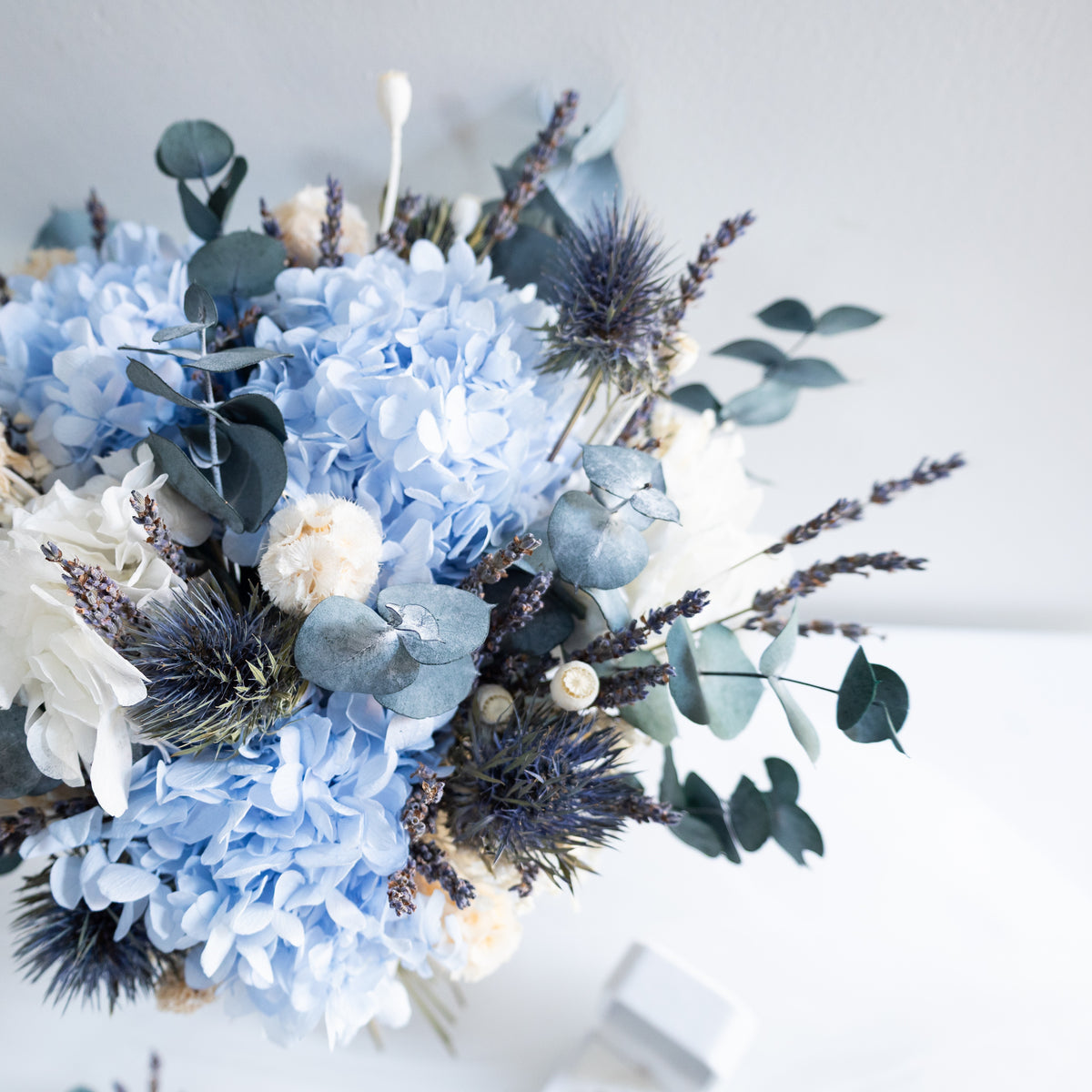 Blue Serenity | Blue & White Hydrangea Bridal Bouquet