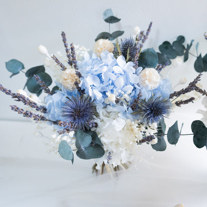 Blue Serenity | Blue & White Hydrangea Bridal Bouquet