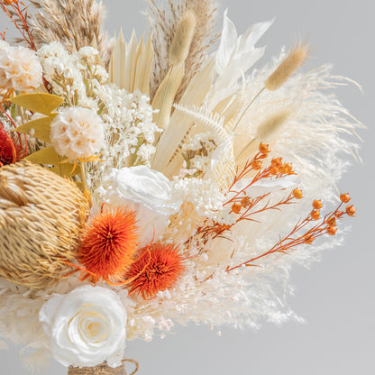 Boho Rustic Ivory Bridal Bouquet
