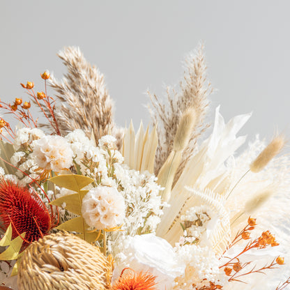 Boho Rustic Ivory Bridal Bouquet