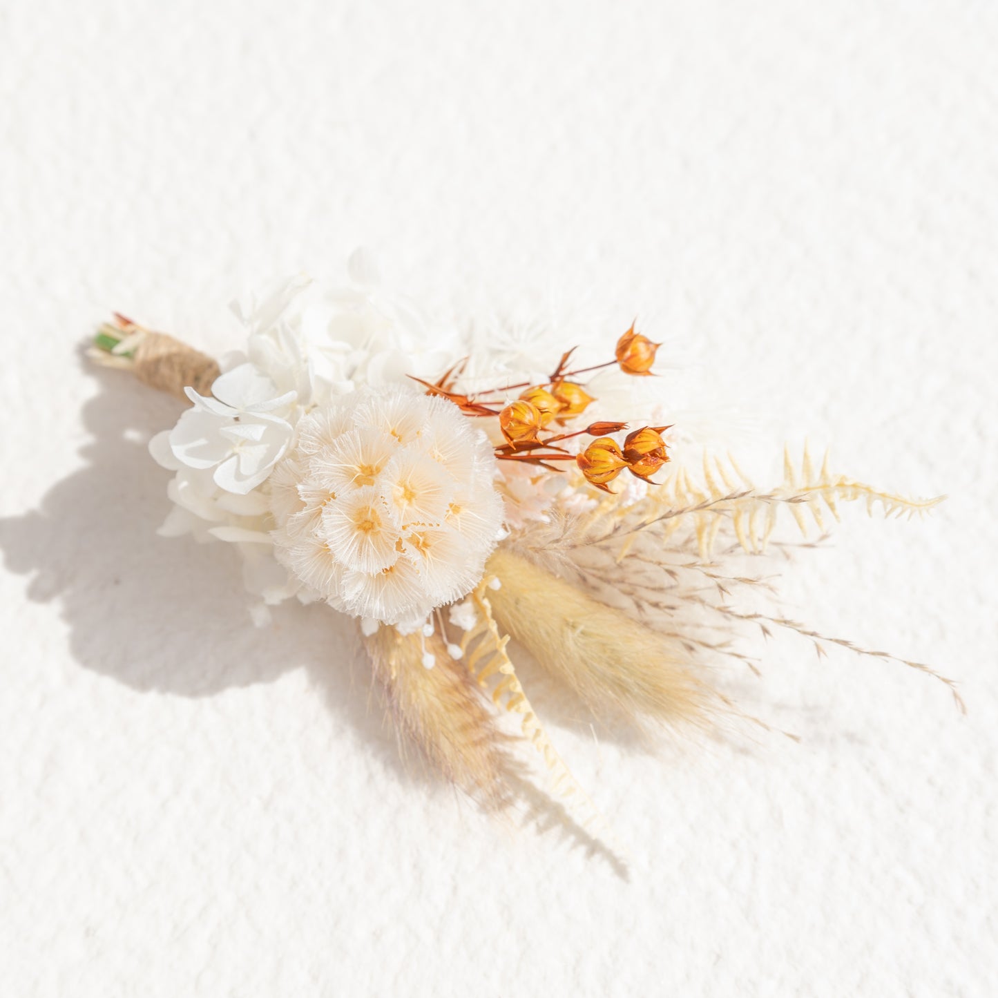 Boho Rustic Ivory Bridal Bouquet