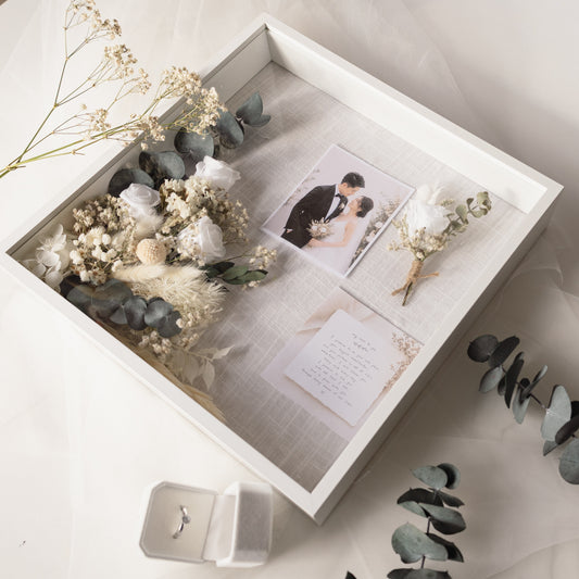 Custom Wedding Bouquet–Inspired Keepsake Frame