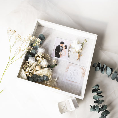 Custom Wedding Bouquet–Inspired Keepsake Frame
