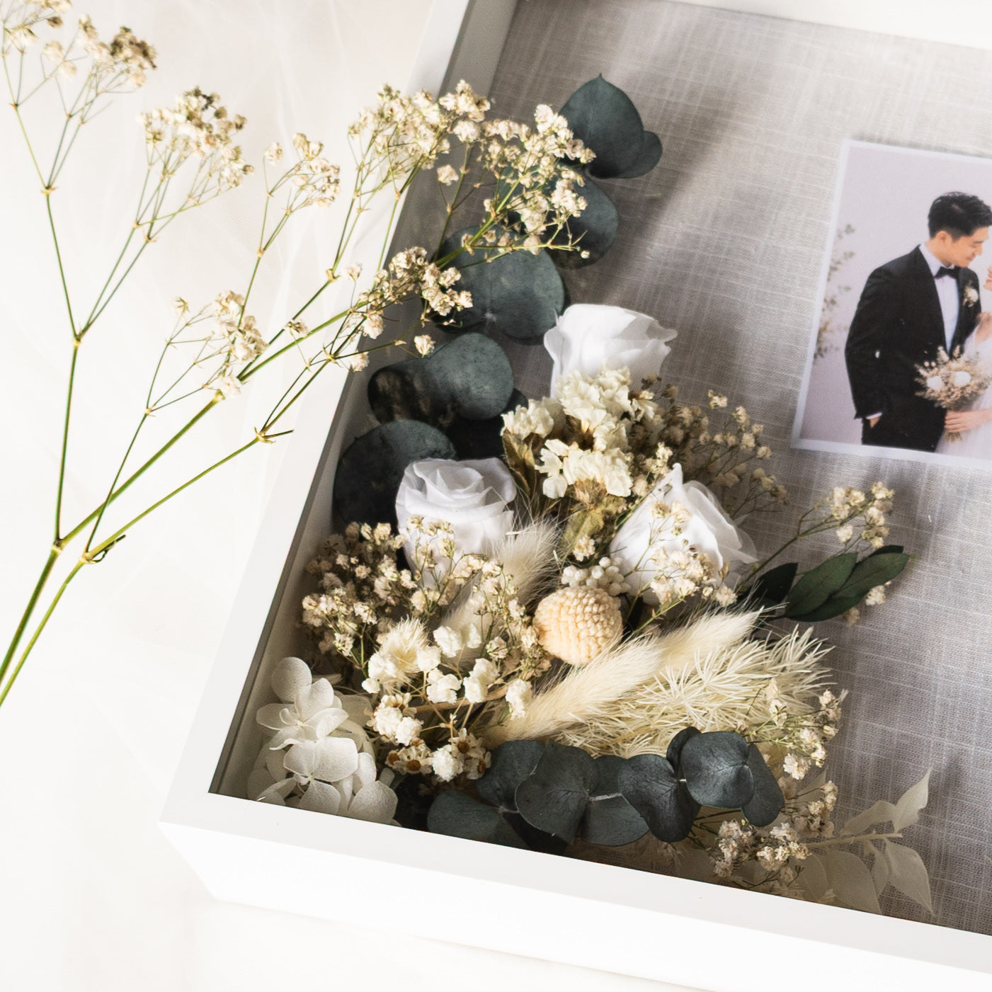 Custom Wedding Bouquet–Inspired Keepsake Frame