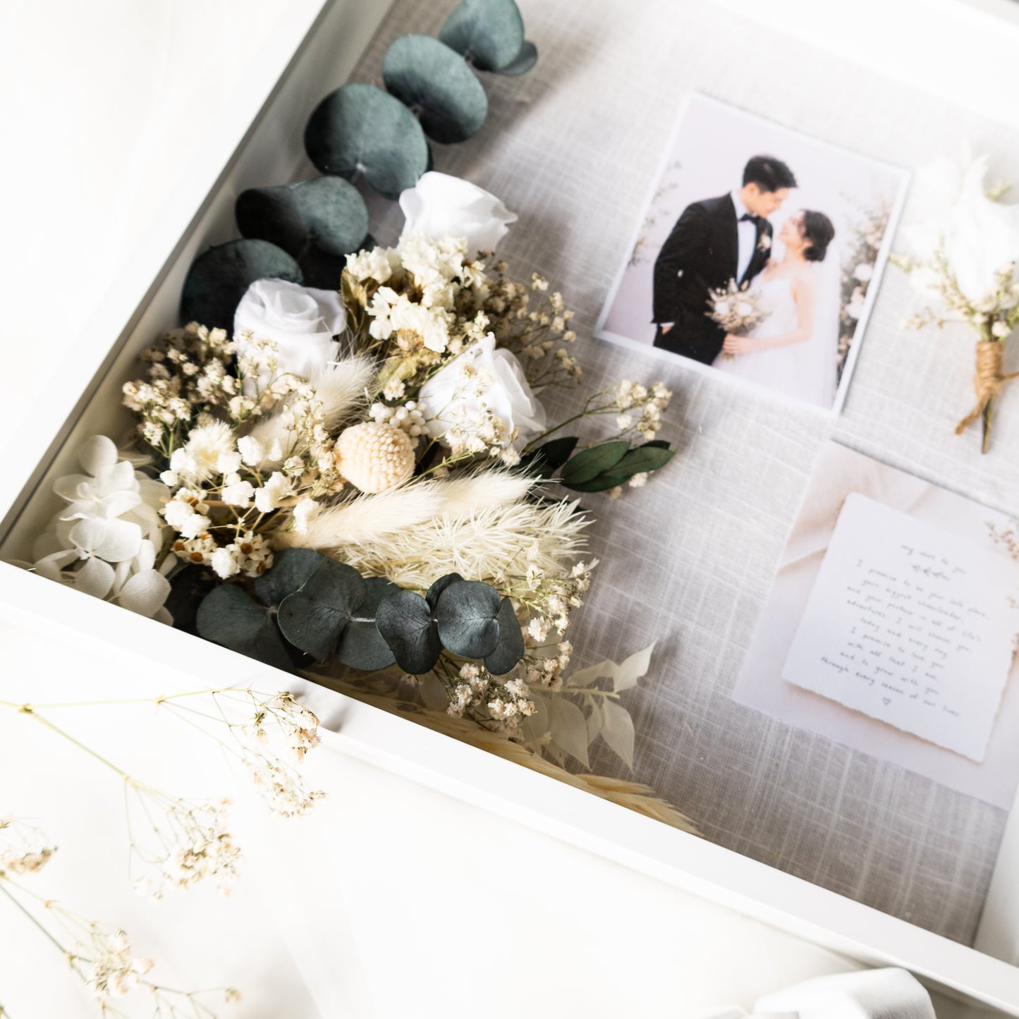 Custom Wedding Bouquet–Inspired Keepsake Frame