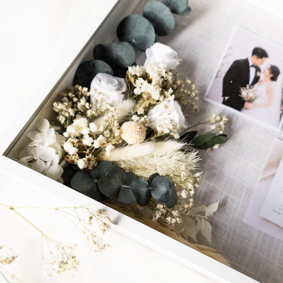 Custom Wedding Bouquet–Inspired Keepsake Frame