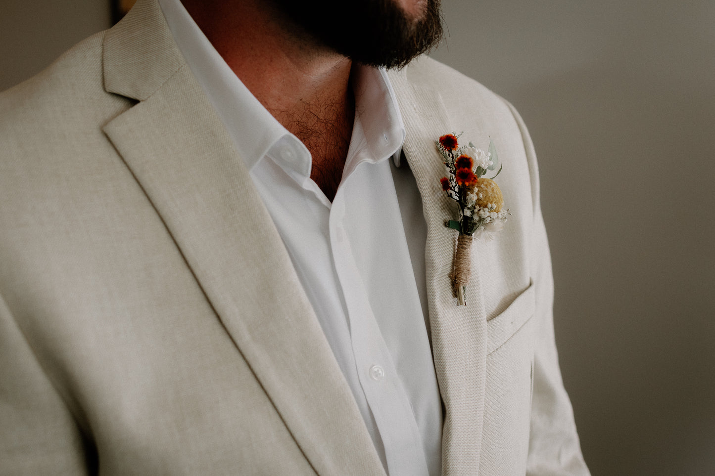 Golden Meadow Wildflower Bridal Bouquet