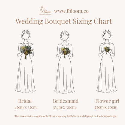 Boho Rustic Ivory Bridal Bouquet