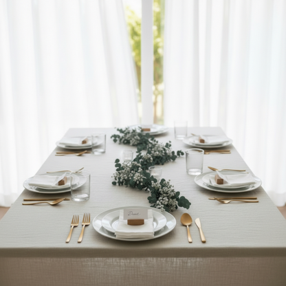 Silver Dollar Eucalyptus Wedding Table Runner – Modern Sage Style