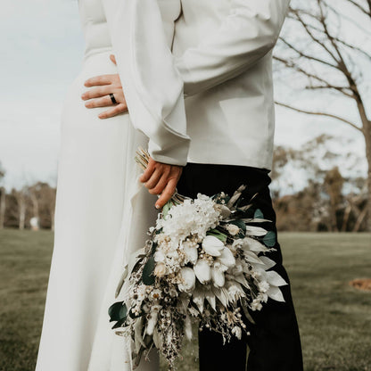 White Tulip Bridal Bouquet