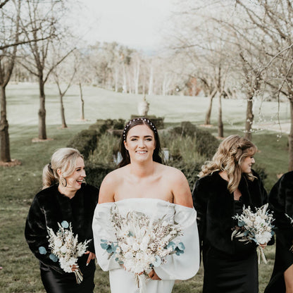 White Tulip Bridal Bouquet