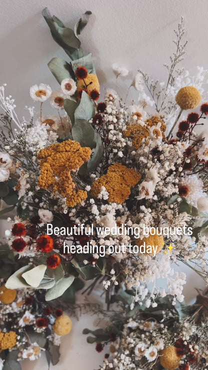 Golden Meadow Wildflower Bridal Bouquet